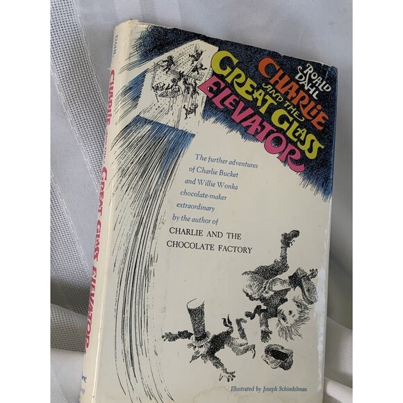 Roald Dahl  Charlie and the great glass elevator HBDJ  1st edition 1st printing - Picture 1 of 7